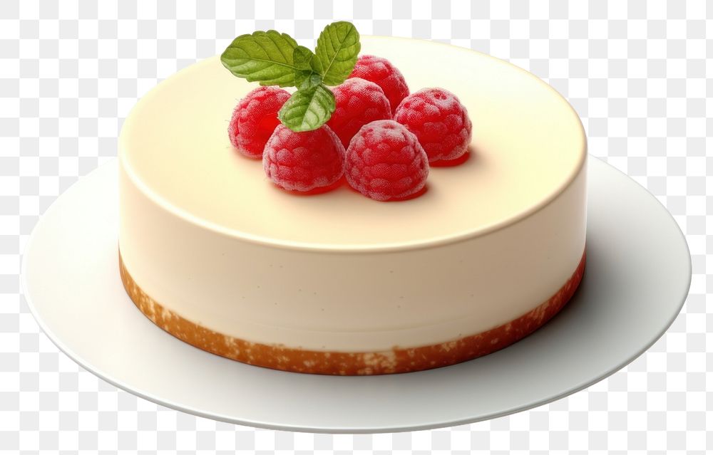 PNG  Cake cheesecake dessert berry. AI generated Image by rawpixel.