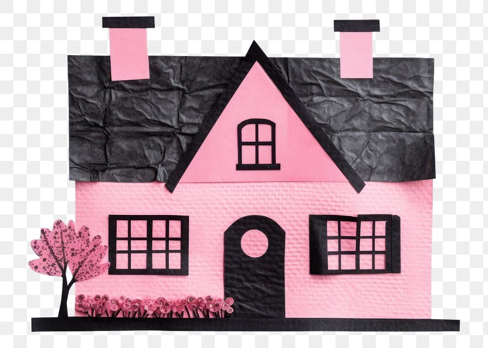 PNG House pink art toy. 