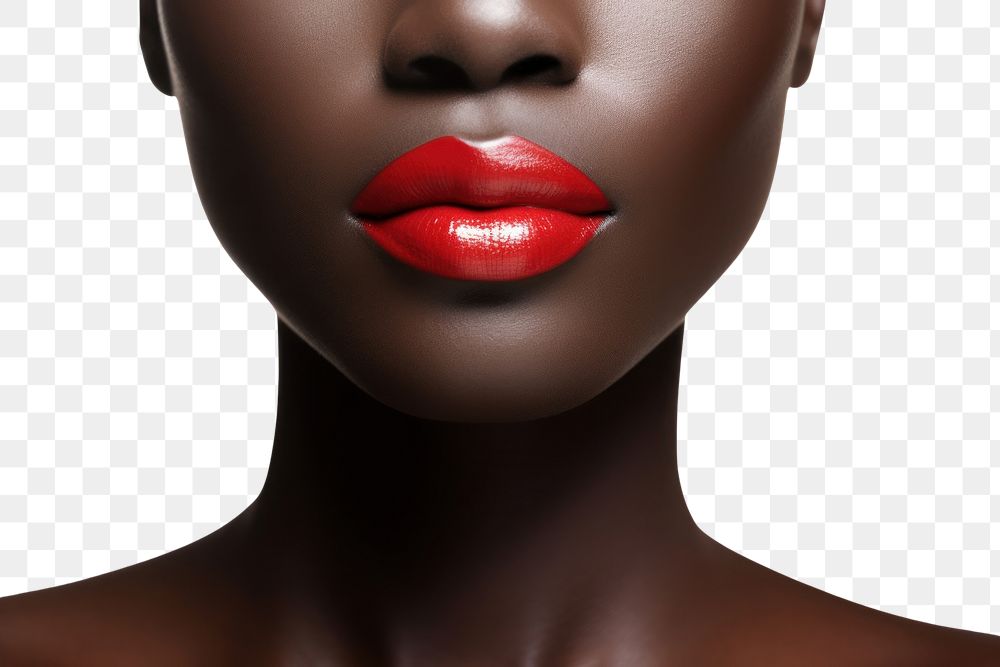 PNG Cosmetics lipstick portrait adult. AI generated Image by rawpixel.