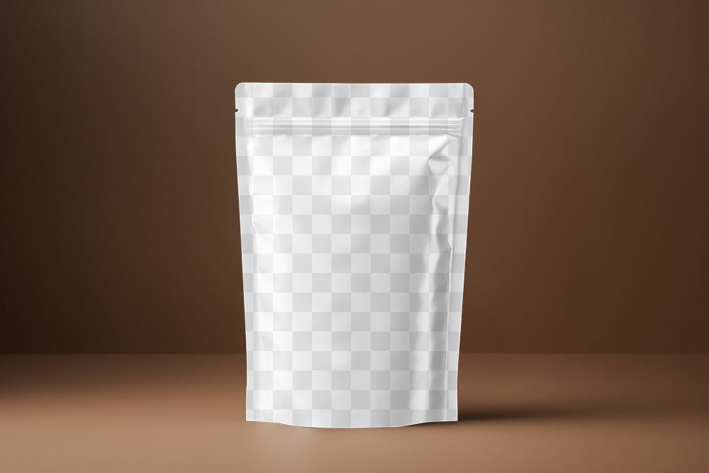 Resealable bag, png transparent mockup