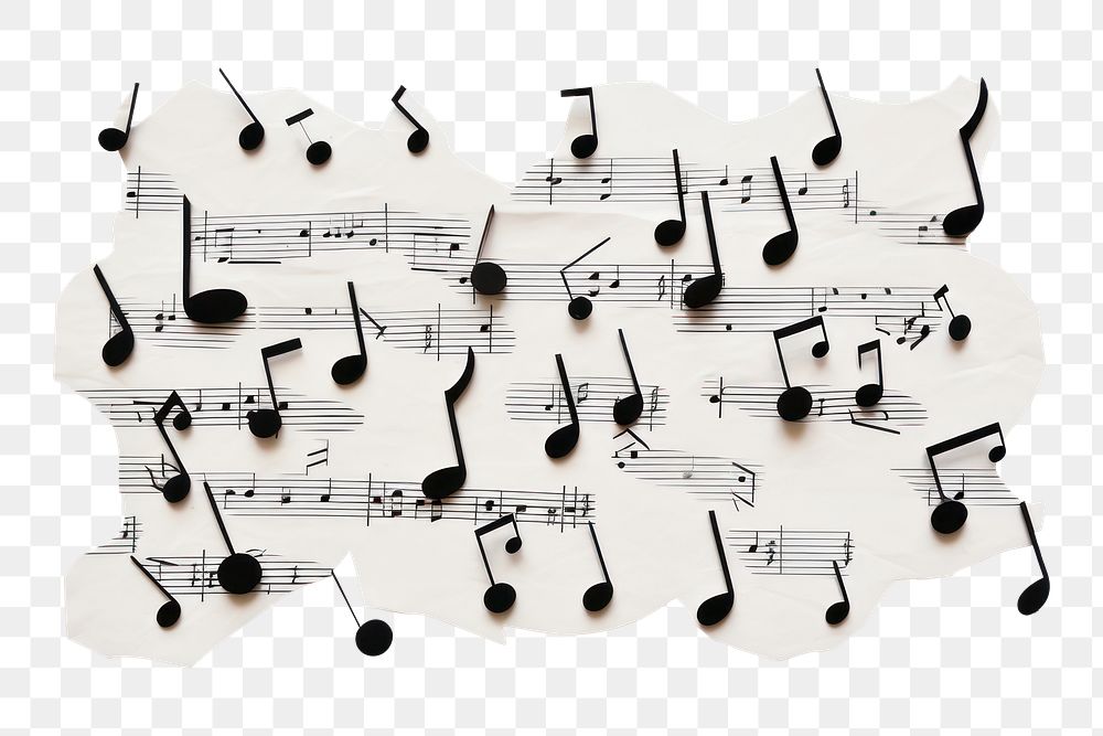 PNG Music paper white background creativity. AI generated Image by rawpixel.