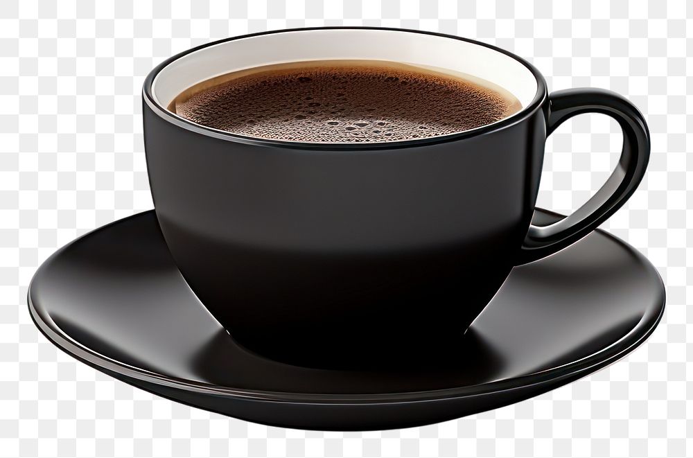 PNG Coffee saucer drink black. AI generated Image by rawpixel.