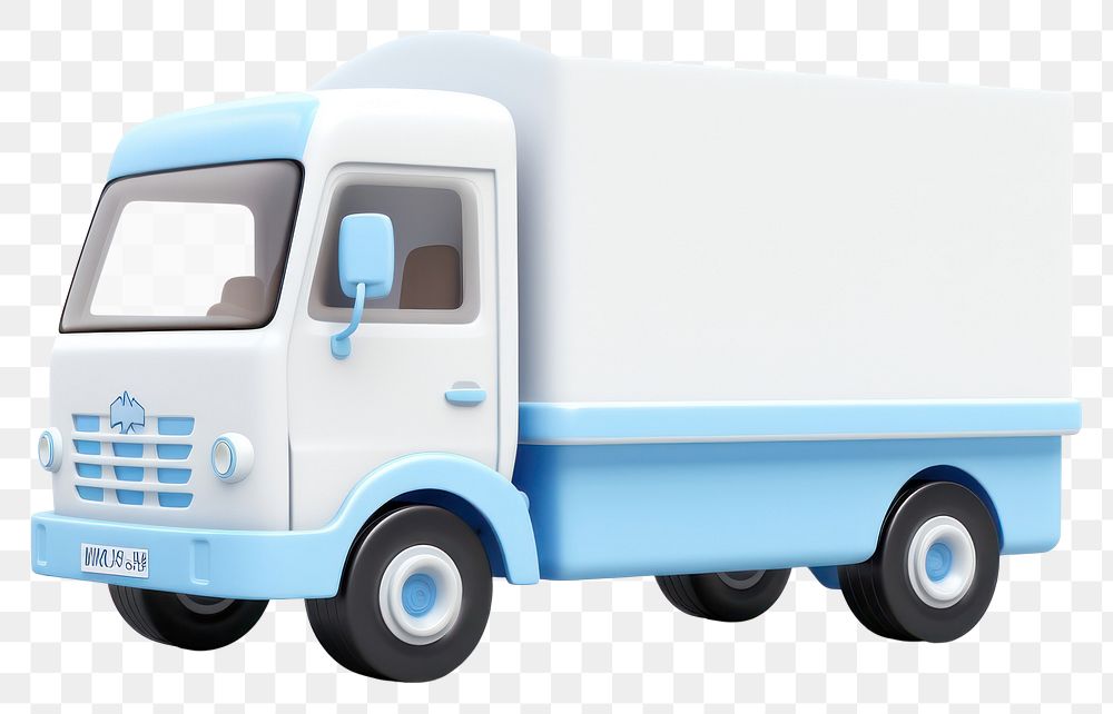 PNG Truck vehicle van transparent background. AI generated Image by rawpixel.