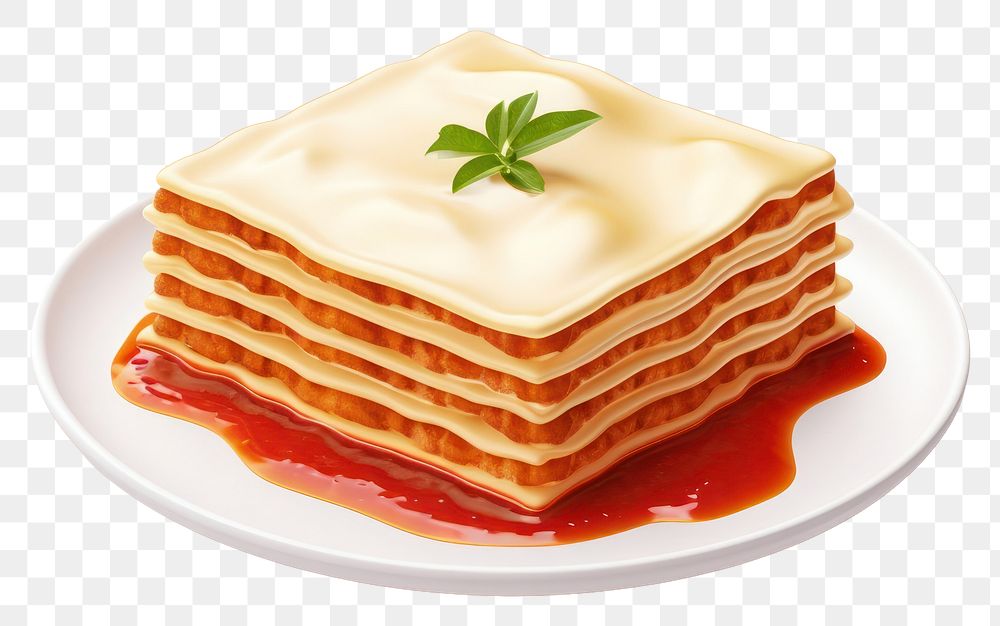 PNG Pancake food white background strawberry. AI generated Image by rawpixel.