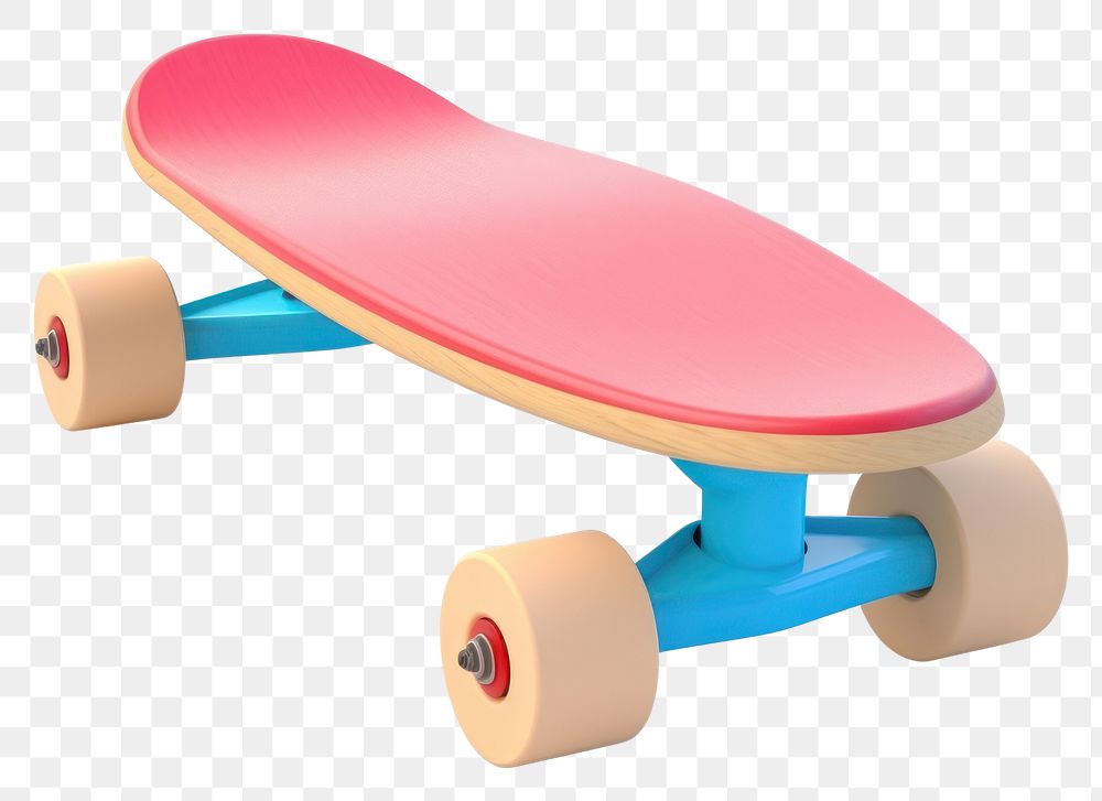 PNG Skateboard longboard white background skateboarding. AI generated Image by rawpixel.