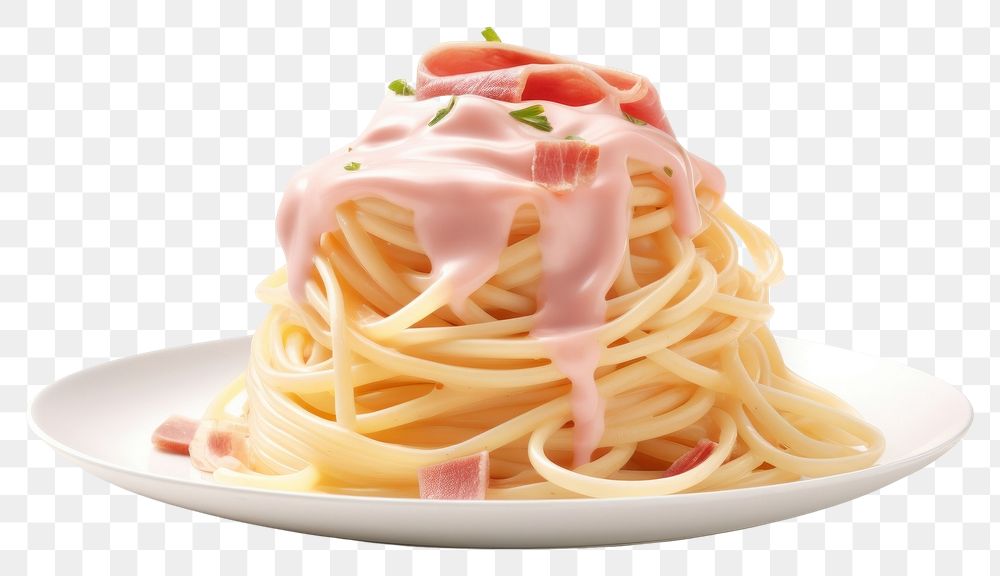 PNG Spaghetti dessert pasta cream. AI generated Image by rawpixel.