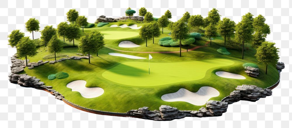 PNG Golf outdoors sports field. AI generated Image by rawpixel.