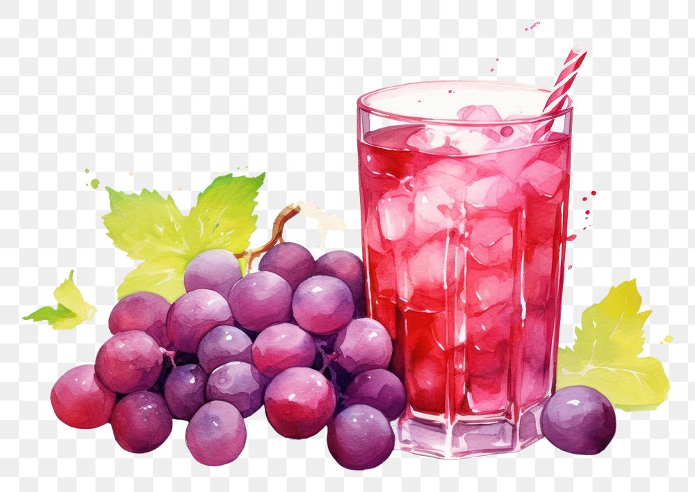PNG Grapes fruit drink plant transparent background
