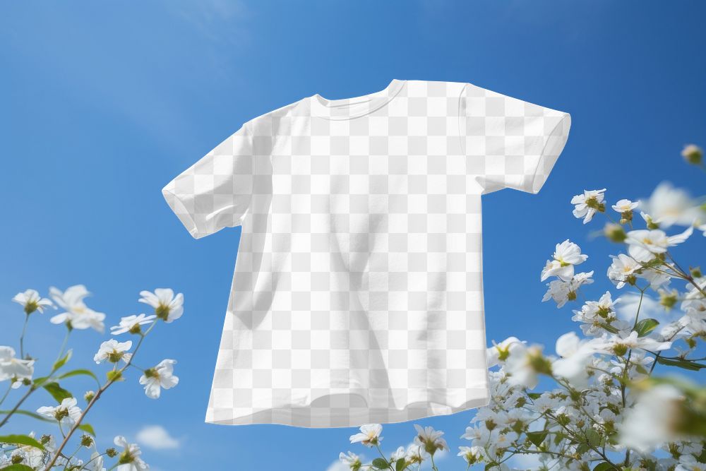 T-shirt png transparent mockup, casual fashion