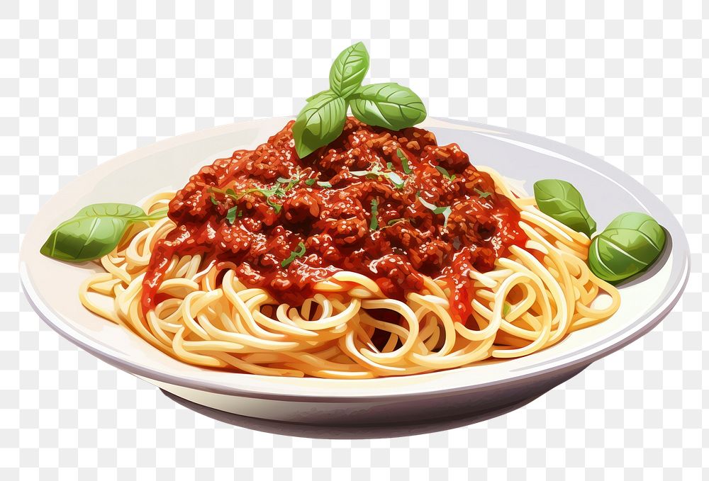 PNG Spaghetti pasta sauce food. 