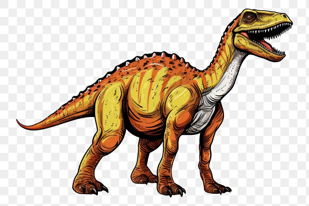 PNG Dinosaur animal outdoors extinct. AI generated Image by rawpixel.