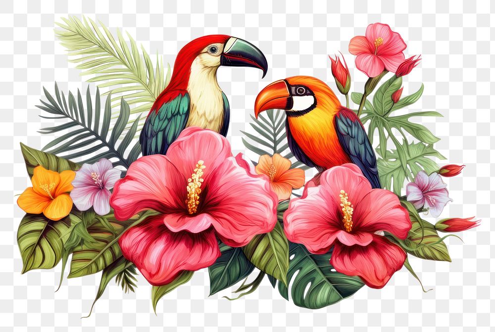 PNG Flower bird graphics plant. 