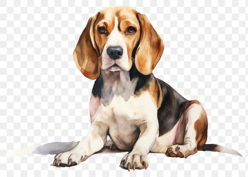 PNG Beagle animal mammal hound. AI generated Image by rawpixel.