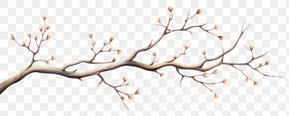 PNG Tree branch plant transparent background. AI generated Image by rawpixel.