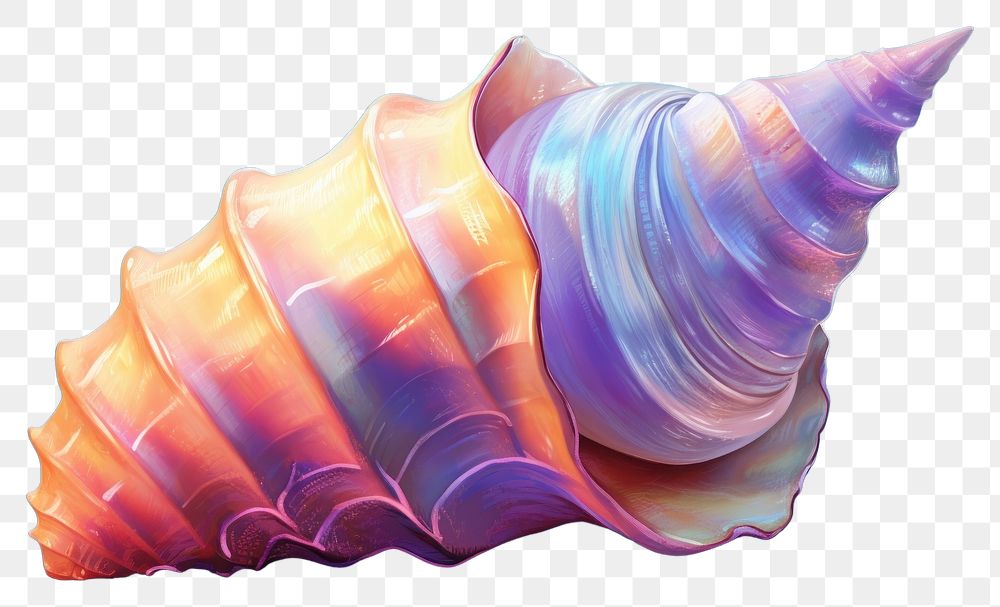 PNG Conch shell invertebrate underwater transparent background