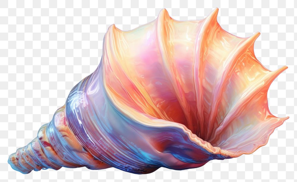 PNG Conch shell invertebrate underwater transparent background