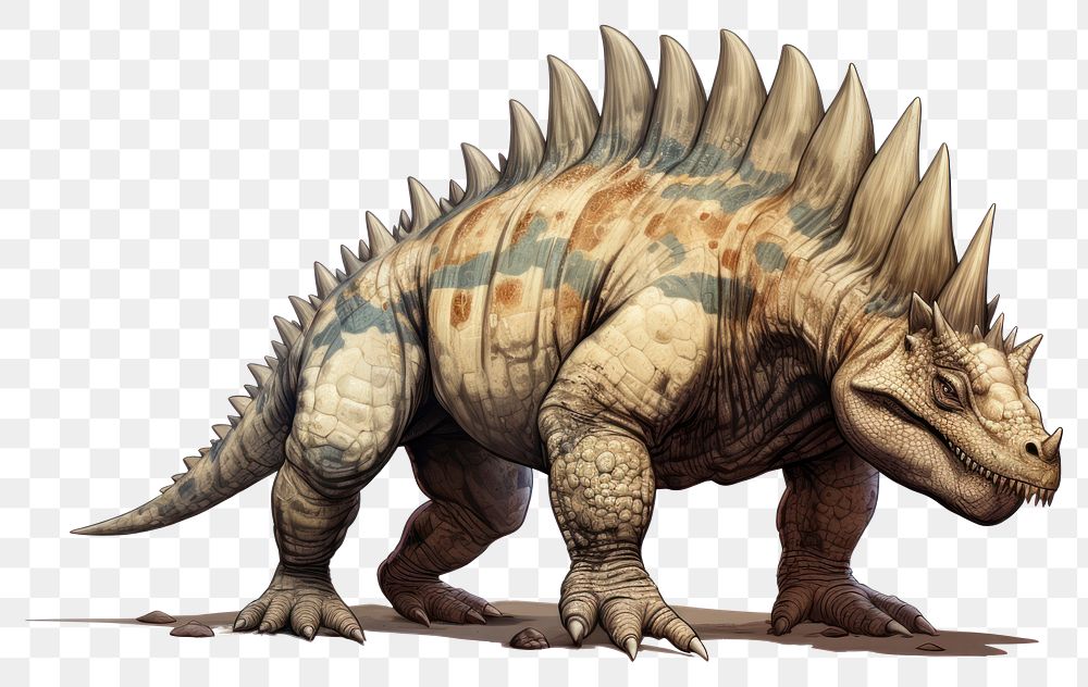 PNG  Dinosaur animal iguana paleontology. AI generated Image by rawpixel.
