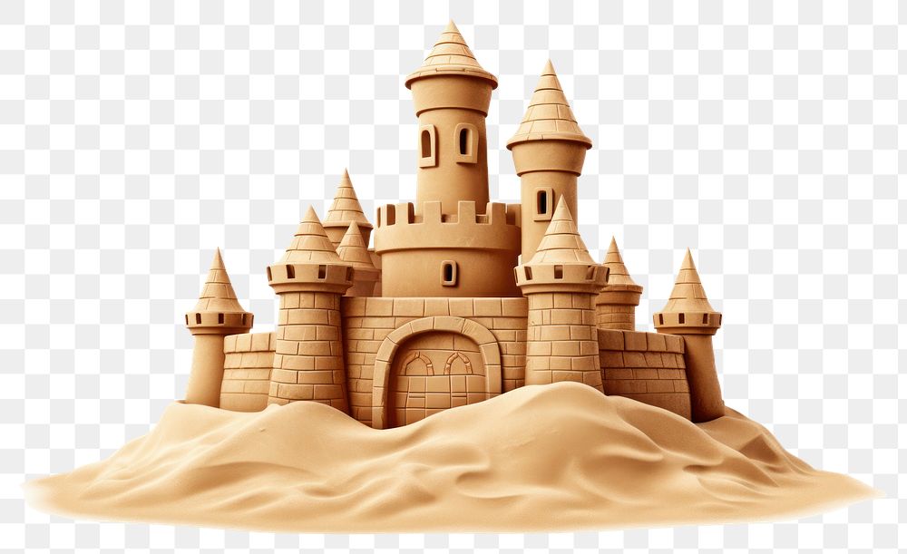 PNG Castle sand architecture sandcastle. AI generated Image by rawpixel.
