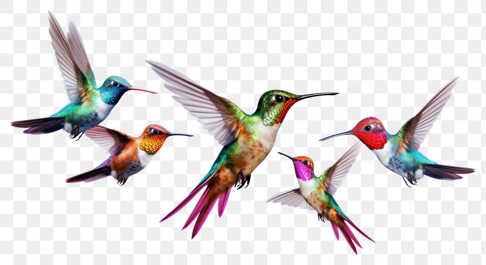 PNG Hummingbird animal flying beak transparent background