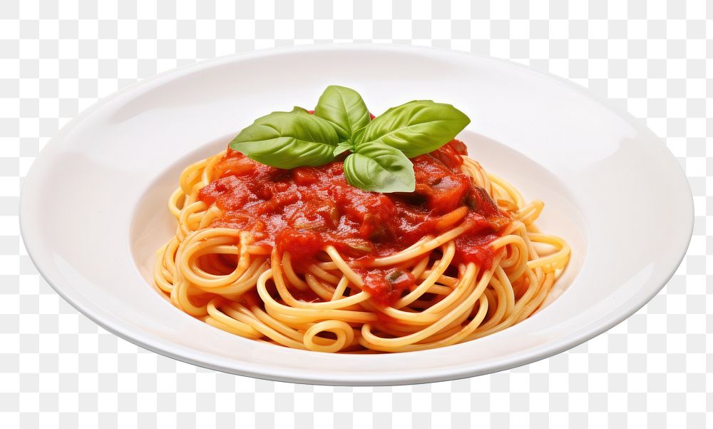 PNG Spaghetti tomato pasta sauce. AI generated Image by rawpixel.