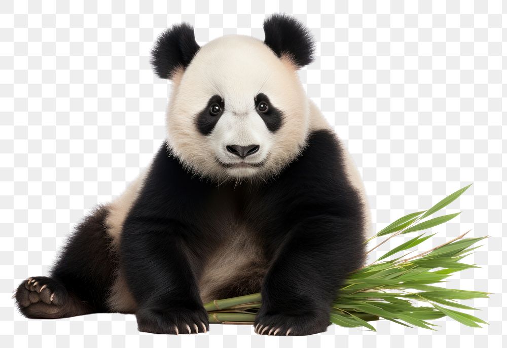 PNG Wildlife animal mammal panda. AI generated Image by rawpixel.