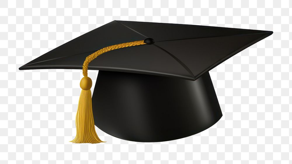 PNG Graduation black transparent background intelligence. AI generated Image by rawpixel.