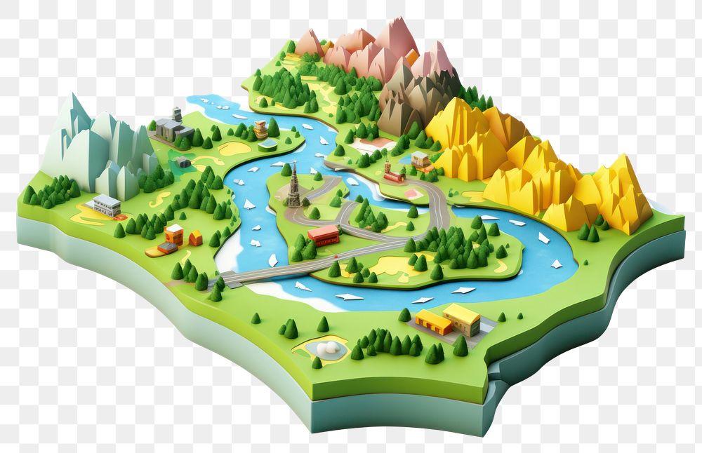 PNG Outdoors cartoon map topography. AI generated Image by rawpixel.