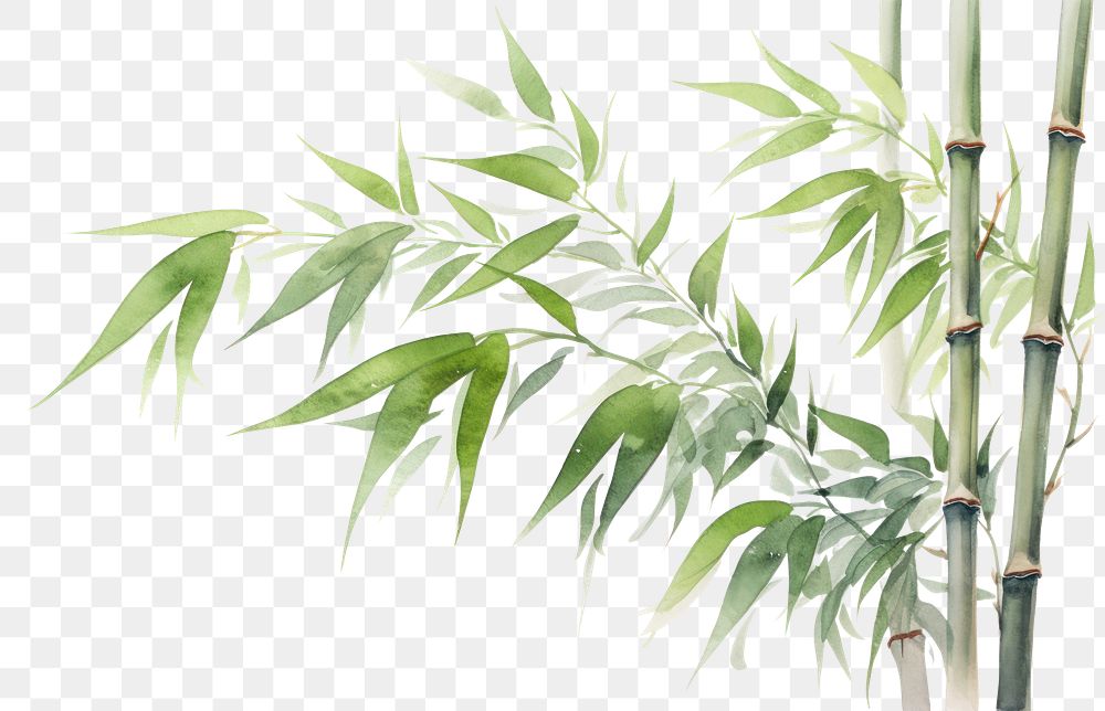 PNG Bamboo plant transparent background freshness