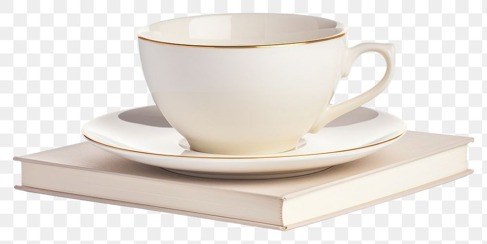 PNG Cup porcelain saucer coffee transparent background