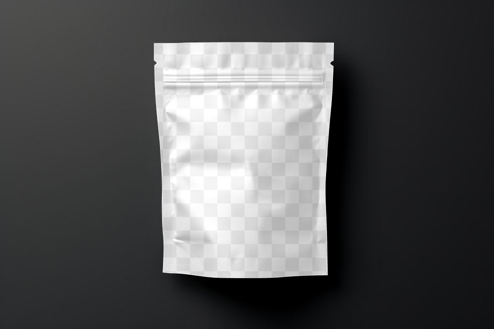 Coffee bean bag png mockup, transparent design