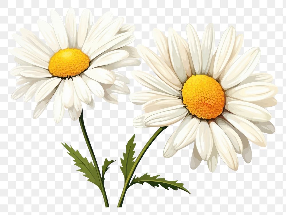 PNG Daisy flower plant transparent background