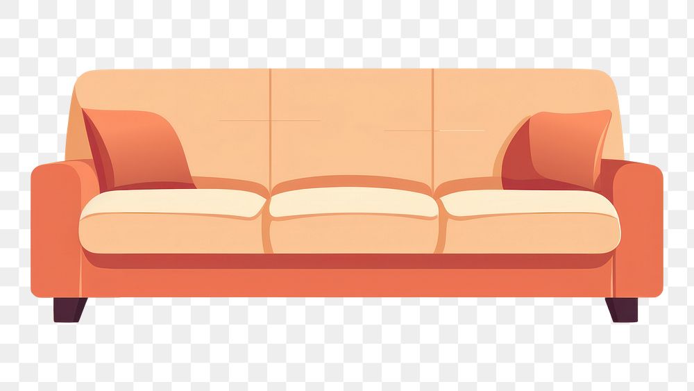 PNG Furniture cushion sofa comfortable. AI generated Image by rawpixel.