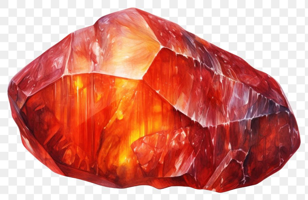 PNG Gemstone mineral red transparent background