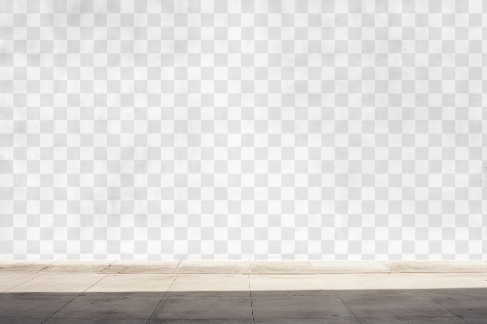 Street wall png transparent mockup