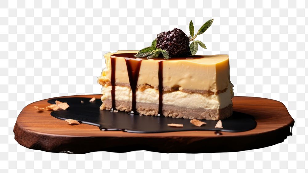 PNG Cheesecake dessert cream food. AI generated Image by rawpixel.