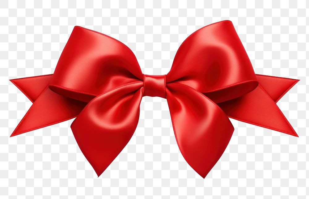 PNG Ribbon bow red transparent background. 