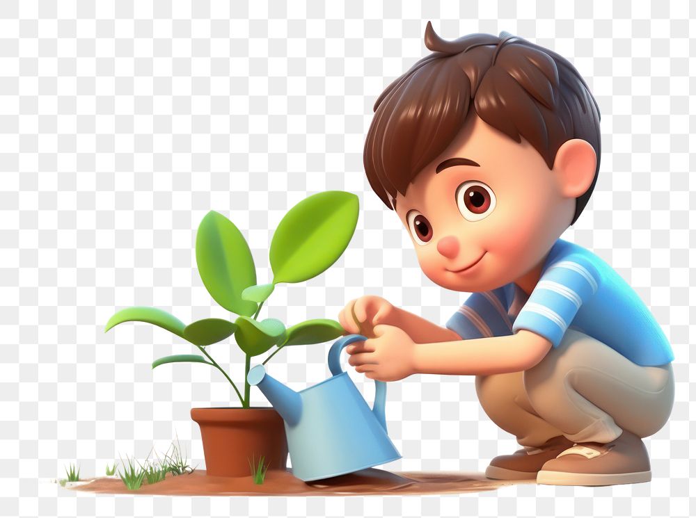 PNG Plant cartoon transparent background houseplant.