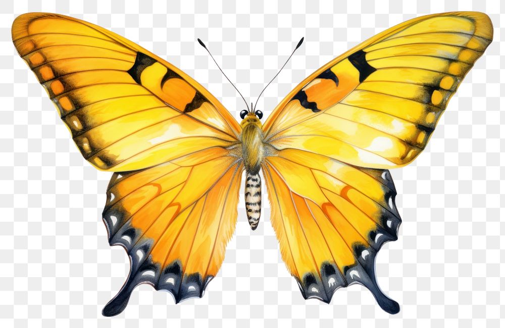 PNG Butterfly animal insect yellow