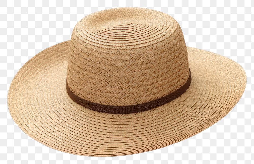 PNG Hat white background straw hat sombrero. 