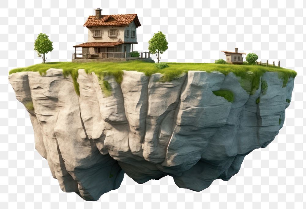 PNG Cliff architecture landscape building. AI generated Image by rawpixel.