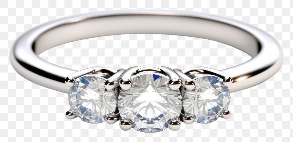 PNG Diamond ring platinum gemstone. 