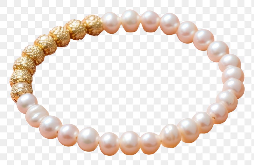PNG Bracelet pearl necklace jewelry. AI generated Image by rawpixel.