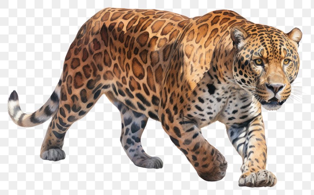 PNG Wildlife leopard animal mammal transparent background