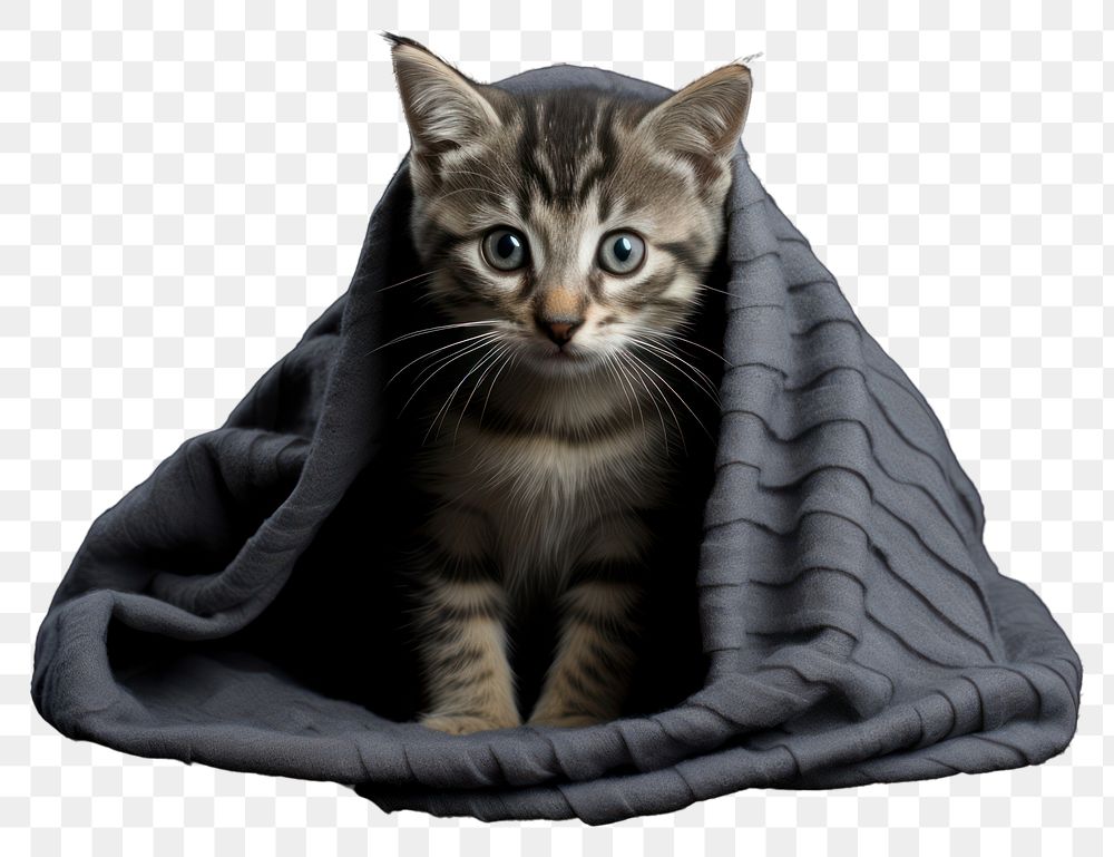 PNG Blanket kitten animal mammal. 