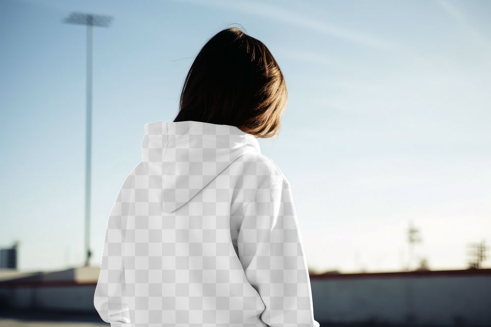 Sweats hoodie png, transparent fashion mockup