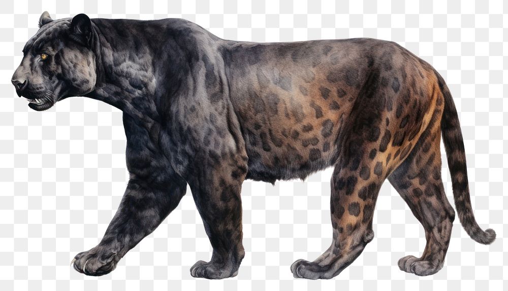 PNG Wildlife leopard mammal animal transparent background
