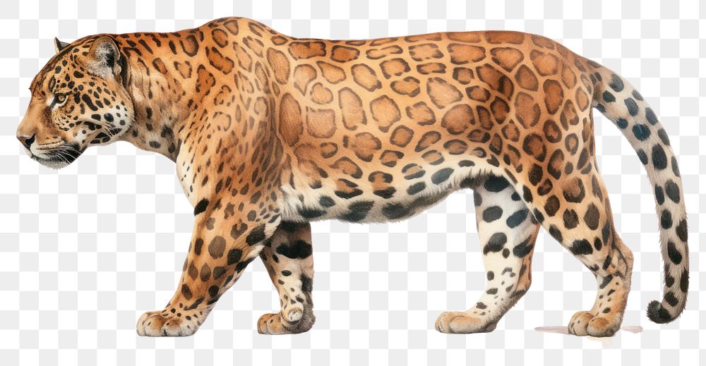 PNG Wildlife leopard animal mammal transparent background