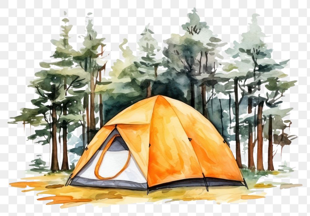 PNG Tent outdoors camping nature. AI generated Image by rawpixel.