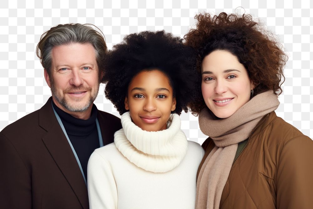PNG Portrait adult scarf togetherness. AI generated Image by rawpixel.