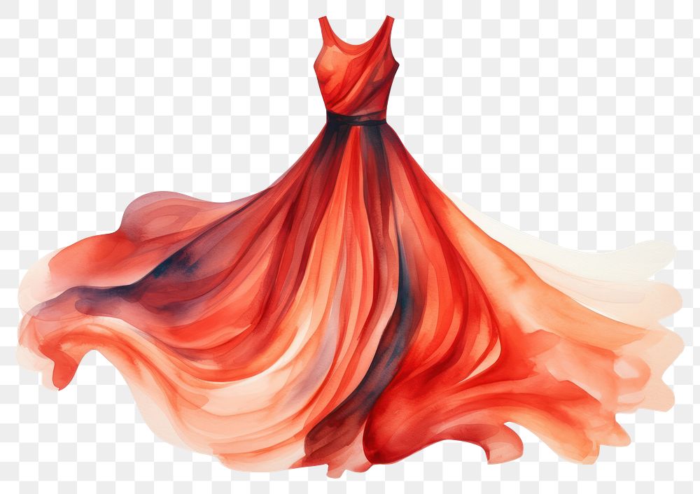 PNG Fashion dress gown fashion illustration